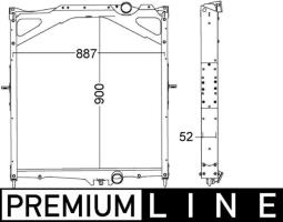 Chłodnica, układ chłodzenia silnika Mahle CR1556000P