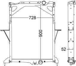 Chłodnica, układ chłodzenia silnika Mahle CR1557000P