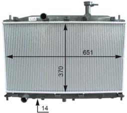 Chłodnica, układ chłodzenia silnika MAHLE CR1119000P