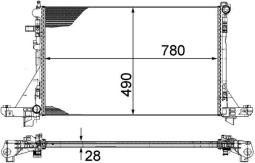 Chłodnica, układ chłodzenia silnika Mahle CR1770000P