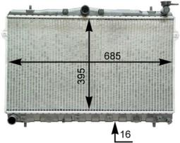 Chłodnica, układ chłodzenia silnika MAHLE CR1282000P