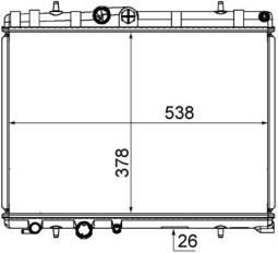 Chłodnica, układ chłodzenia silnika Mahle CR1863000S
