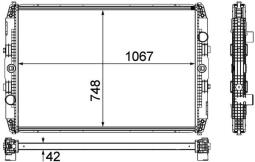 Chłodnica, układ chłodzenia silnika MAHLE CR1151000P
