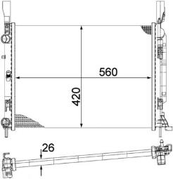 Chłodnica, układ chłodzenia silnika MAHLE CR1157000P