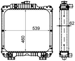 Chłodnica, układ chłodzenia silnika Mahle CR1926000P