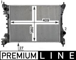 Chłodnica, układ chłodzenia silnika Mahle CR1985000P