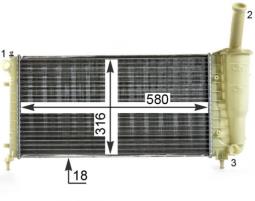 Chłodnica, układ chłodzenia silnika Mahle CR1994000S