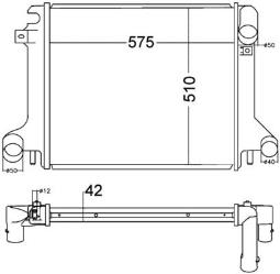 Chłodnica, układ chłodzenia silnika MAHLE CR1217000P