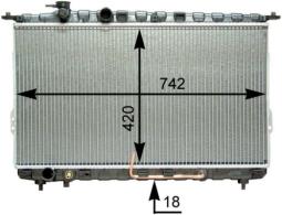 Chłodnica, układ chłodzenia silnika MAHLE CR1291000P