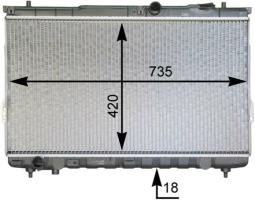 Chłodnica, układ chłodzenia silnika MAHLE CR1299000P