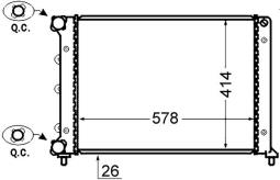 Chłodnica, układ chłodzenia silnika MAHLE CR1411000S