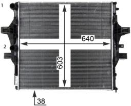 Chłodnica, układ chłodzenia silnika Mahle CR2088000P