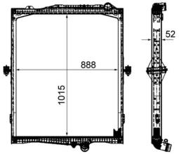 Chłodnica, układ chłodzenia silnika Mahle CR2095000P