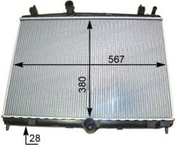 Chłodnica, układ chłodzenia silnika Mahle CR2113000S
