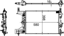Chłodnica, układ chłodzenia silnika Mahle CR2122000S