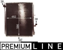 Chłodnica, układ chłodzenia silnika Mahle CR215000P
