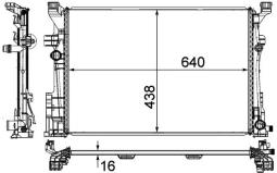Chłodnica, układ chłodzenia silnika Mahle CR2169000P
