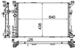 Chłodnica, układ chłodzenia silnika Mahle CR2170000P