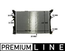 Chłodnica, układ chłodzenia silnika Mahle CR2170000P