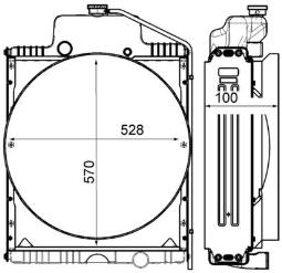 Chłodnica, układ chłodzenia silnika Mahle CR2184000P
