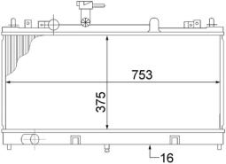 Chłodnica, układ chłodzenia silnika MAHLE CR1475000S