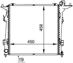 Chłodnica, układ chłodzenia silnika MAHLE CR1368000P