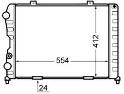 Chłodnica, układ chłodzenia silnika MAHLE CR1408000S