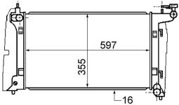 Chłodnica, układ chłodzenia silnika MAHLE CR1527000S