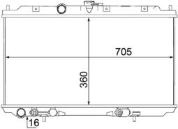 Chłodnica, układ chłodzenia silnika MAHLE CR1488000S