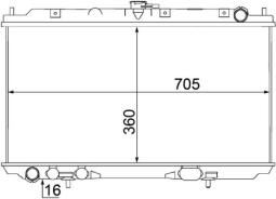 Chłodnica, układ chłodzenia silnika MAHLE CR1489000S