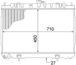 Chłodnica, układ chłodzenia silnika MAHLE CR1491000S