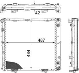 Chłodnica, układ chłodzenia silnika Mahle CR291000S