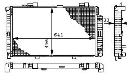 Chłodnica, układ chłodzenia silnika Mahle CR303000P