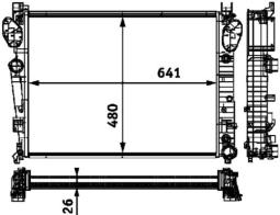 Chłodnica, układ chłodzenia silnika Mahle CR304000P