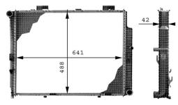 Chłodnica, układ chłodzenia silnika Mahle CR309000P