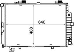 Chłodnica, układ chłodzenia silnika Mahle CR318000P