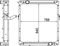 Chłodnica, układ chłodzenia silnika MAHLE CR1553000P