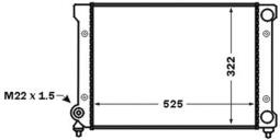 Chłodnica, układ chłodzenia silnika MAHLE CR1532000S