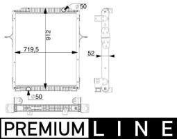 Chłodnica, układ chłodzenia silnika MAHLE CR166000P