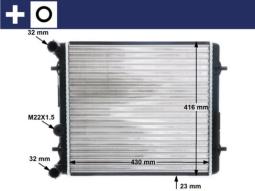 Chłodnica, układ chłodzenia silnika Mahle CR367000S
