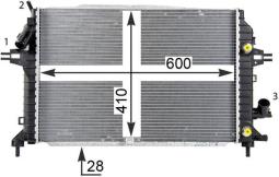 Chłodnica, układ chłodzenia silnika MAHLE CR1857000P