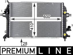 Chłodnica, układ chłodzenia silnika MAHLE CR1857000P