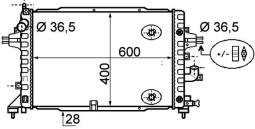 Chłodnica, układ chłodzenia silnika MAHLE CR1858000P