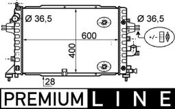 Chłodnica, układ chłodzenia silnika MAHLE CR1858000P