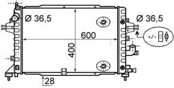 Chłodnica, układ chłodzenia silnika MAHLE CR1858000S