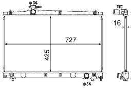 Chłodnica, układ chłodzenia silnika MAHLE CR1866000S