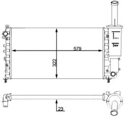 Chłodnica, układ chłodzenia silnika MAHLE CR2037000S