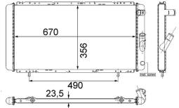 Chłodnica, układ chłodzenia silnika Mahle CR426000S