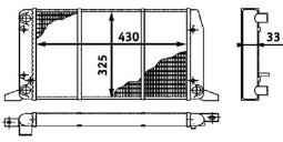 Chłodnica, układ chłodzenia silnika Mahle CR412000S