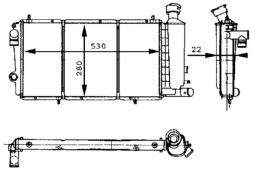 Chłodnica, układ chłodzenia silnika Mahle CR429000S